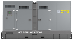 Дизельная электростанция CTG 440D в кожухе с АВР