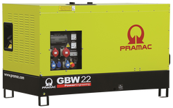 Дизельная электростанция Pramac GBW 22 P 1 фаза в кожухе с АВР